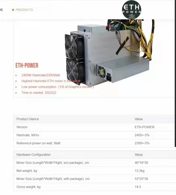 Minero Machine de Yami 2400MAsic