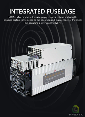 Minero 38W 86Th/S 3268W SHA-256 de Microbt M30s BTC Asic
