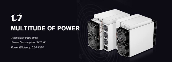 el minero Crypto Antminer L7 9500mh de 9160mh/S Asic Preorder Blockchain